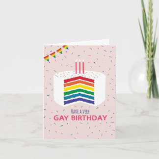 Gay Birthday Wish for Life Partner Card Karte