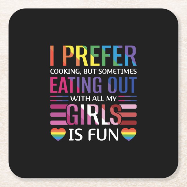 Gay Bisexual Prilag LGBTQ Rechteckiger Pappuntersetzer (Vorderseite)