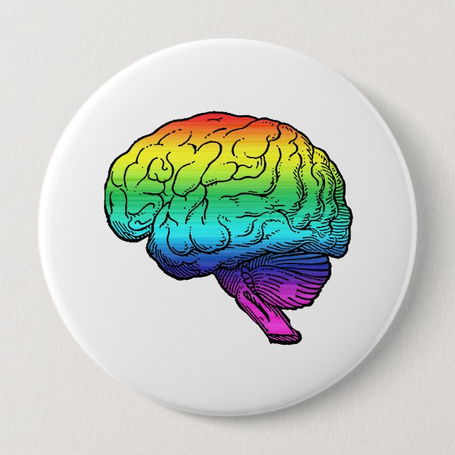GAY BRAIN -.png Button (Vorderseite)