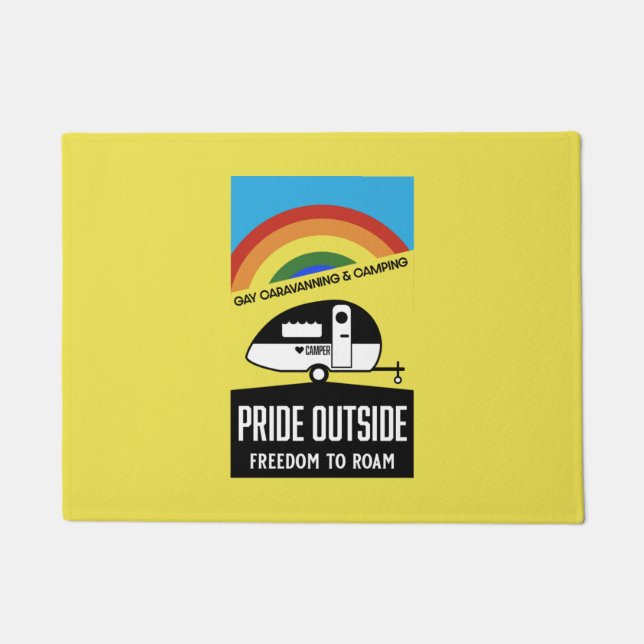 Gay Caravan Camping Fußmatte (Vorderseite)