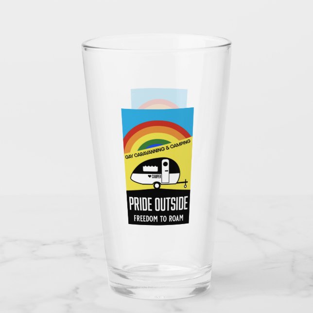 Gay Caravan Camping Glas (Vorderseite)