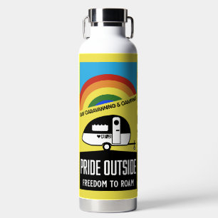 Gay Caravan Camping T - Shirt Trinkflasche