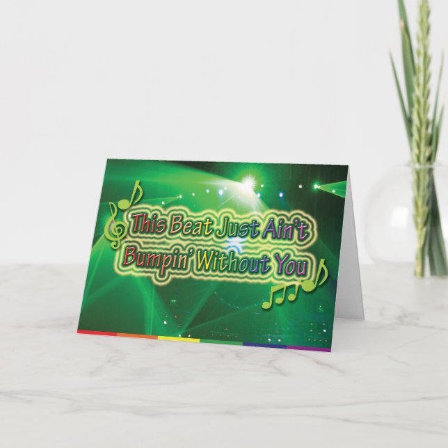 Gay Cards - Ohne Sie Karte (Vorderseite)