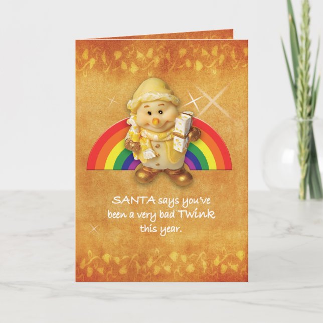 Gay Cards - Xmas Elf 01 Feiertagskarte (Vorderseite)