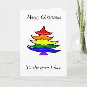 Gay Christmas Card Feiertagskarte