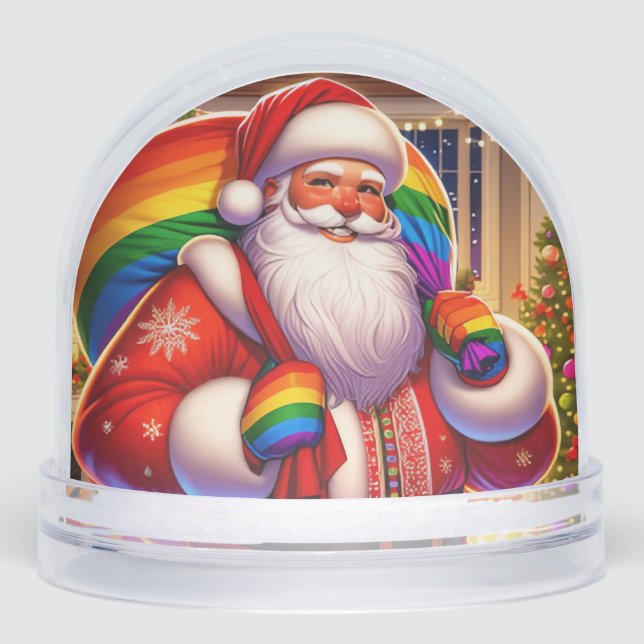 Gay Christmas Personalisierte Geschenke Schneekugeln (Vorderseite)