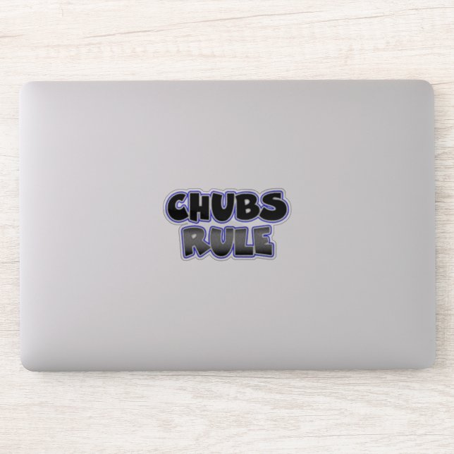 Gay Chubby Chaser Chubs Rule Aufkleber (Computer)