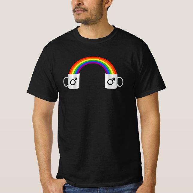 Gay Coffee Date T-Shirt (Vorderseite)