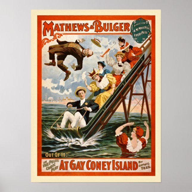 Gay Coney Island Vintage Poster (Vorne)