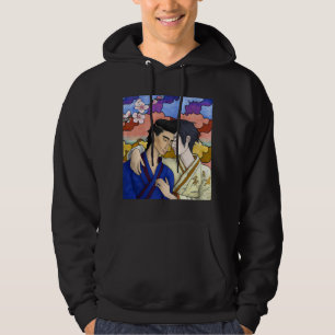 Gay Couple im Stil der japanischen Kunst Ukiyo-e Hoodie