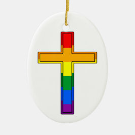Gay Cross Keramikornament