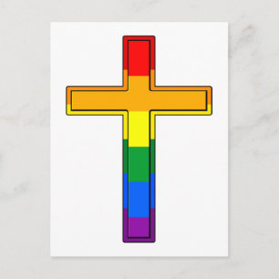 Gay Cross Postkarte