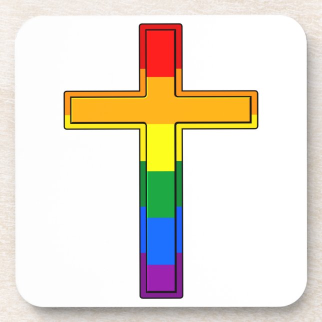 Gay Cross Untersetzer (Vorderseite)
