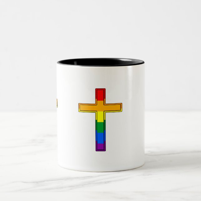 Gay Cross Zweifarbige Tasse (Mittel)
