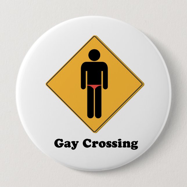 Gay Crossing Button (Vorderseite)