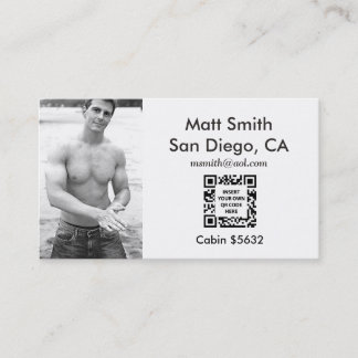 Gay Cruise Card (mit Rücken- und QR-Code) Visitenkarte