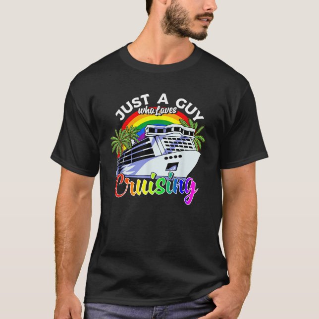 Gay Cruise Shirt LGBT Rainbow Gaycation Cruise V (Vorderseite)