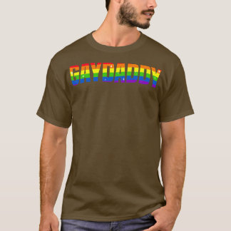 Gay Daddy Gay Vater Lgbtq Gay Pride T-Shirt