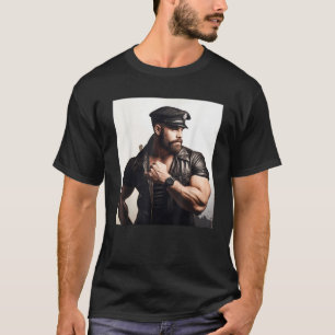 Gay Daddy Leather Gay Harness Bar Bear Gay Pri T-Shirt