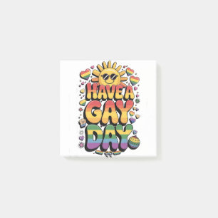 Gay Day LGBT Prith Monat Post-it Klebezettel