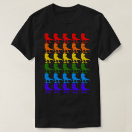 Gay Dinosaurs Rainbow Flag (LGBT) T-Shirt