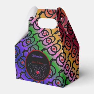 Gay Ehe Liebe ist Liebe Rainbow Gable Gefälligkeit Geschenkschachtel