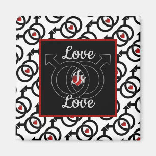 Gay Ehe Liebe ist Liebe Square Magnet