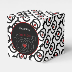Gay Ehe Liebe ist Liebe Weiße Cube Gefallen Box Geschenkschachtel