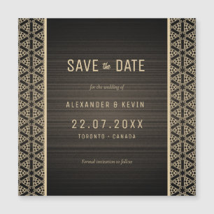 Gay elegante Save the Date Magnetkarte