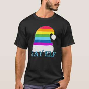 Gay Elf Pride LGBTQ Weihnachtsschwule Quee Trans T-Shirt