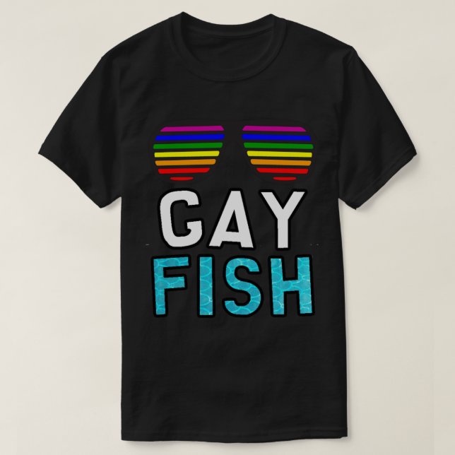 Gay Fish Pride T-Shirt (Design vorne)