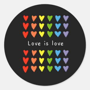 Gay for Rainbow Lgtb Pride Month Celebrate Liebe Runder Aufkleber