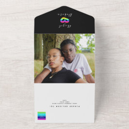 Gay Foto Wedding All In One Einladung
