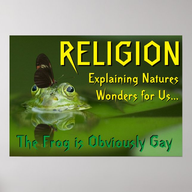 Gay Frog Poster (Vorne)