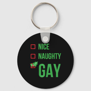 Gay Funny Pajama Weihnachtsgeschenk Schlüsselanhänger