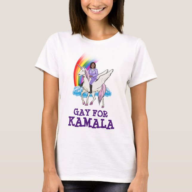 GAY FÜR KAMALA AUTOAUFKLEBER T-Shirt (Vorderseite)