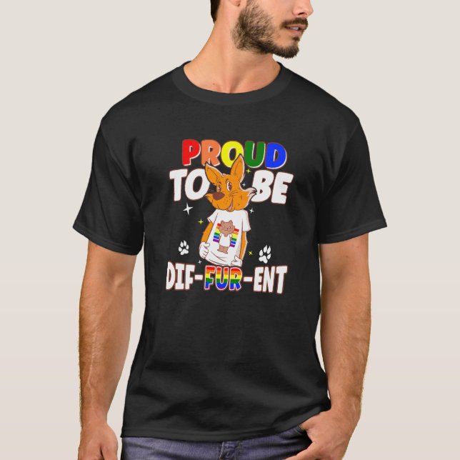 Gay Furries sind stolz darauf, andere Fursuit Happ T-Shirt (Vorderseite)