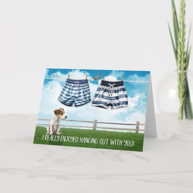 Gay genoss es, mit dir auszugehen Swim Trunks Karte (Vorderseite)