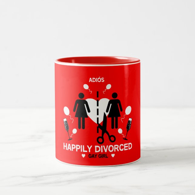 Gay Girl Divorce Survivor Tasse (Mittel)