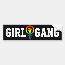 Gay Girl Gang LGBTQIA Autoaufkleber