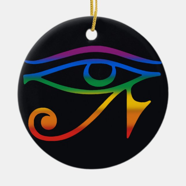 Gay Goth Pride Flag Keramik Ornament (Vorne)