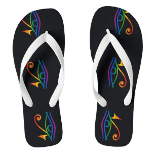 Gay Goth Pride Flip Flops