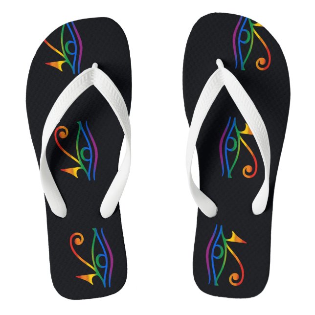 Gay Goth Pride Flip Flops (Fußbett)