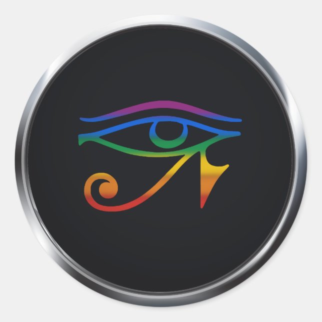 GAY GOTH PRIDE MEDALLION RUNDER AUFKLEBER (Vorderseite)