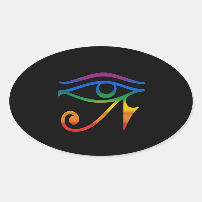 Gay Goth Pride Ovaler Aufkleber (Vorderseite)
