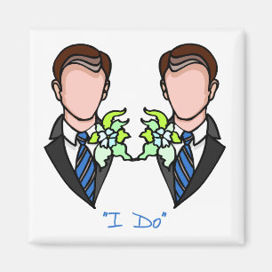 Gay Groom Heiratmagnet Magnet