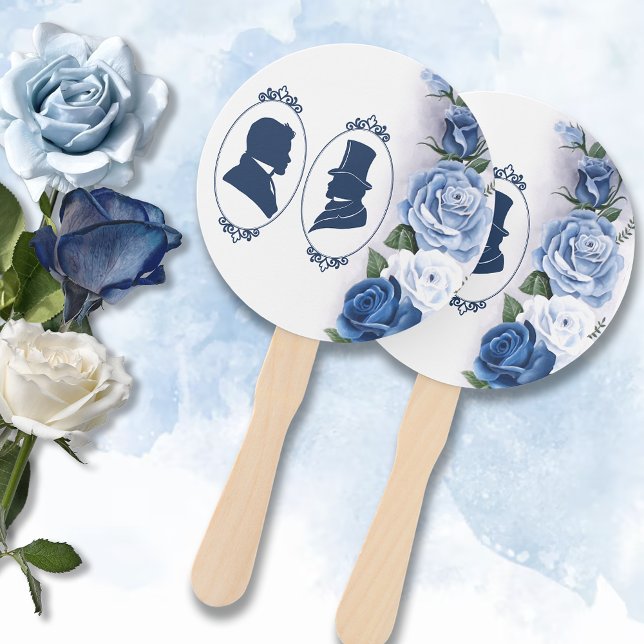 Gay Grooms Regency Blue Rose Fächer (Von Creator hochgeladen)