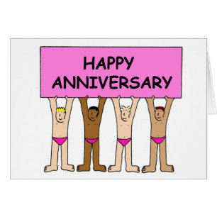 Gay Happy Anniversary Cartoon Spaß