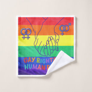 Gay hat Rechte Waschlappen