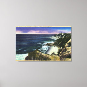 Gay Head Cliffs, gestreifte Bass Fishing Grounds Leinwanddruck